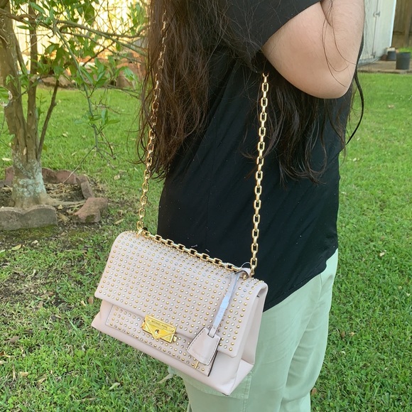 Micheal kors Studded Leather Chain Shoulder Bag - Picture 10 of 16